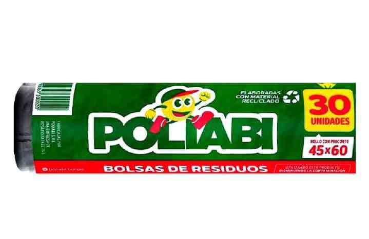 BOLSAS DE RESIDUOS POLIABI 45X 60 X 30 UNIDADES